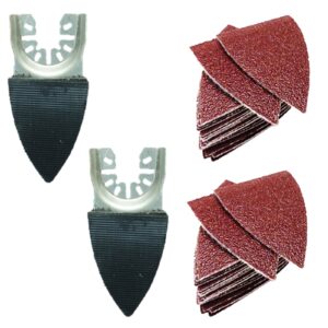 42pcs Quick Change Small Sanding Pads and Sanding Sheets Kit - FAKA42SKB