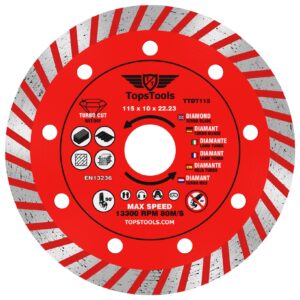 1pc 115mm Turbo Diamond Cutting Disc - TTDT115